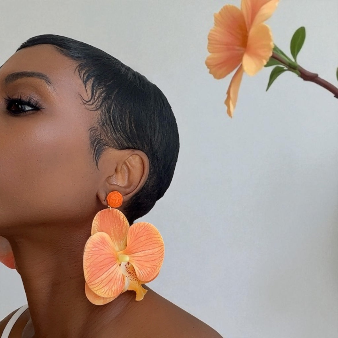 Lumé Butterfly Orchid Earrings