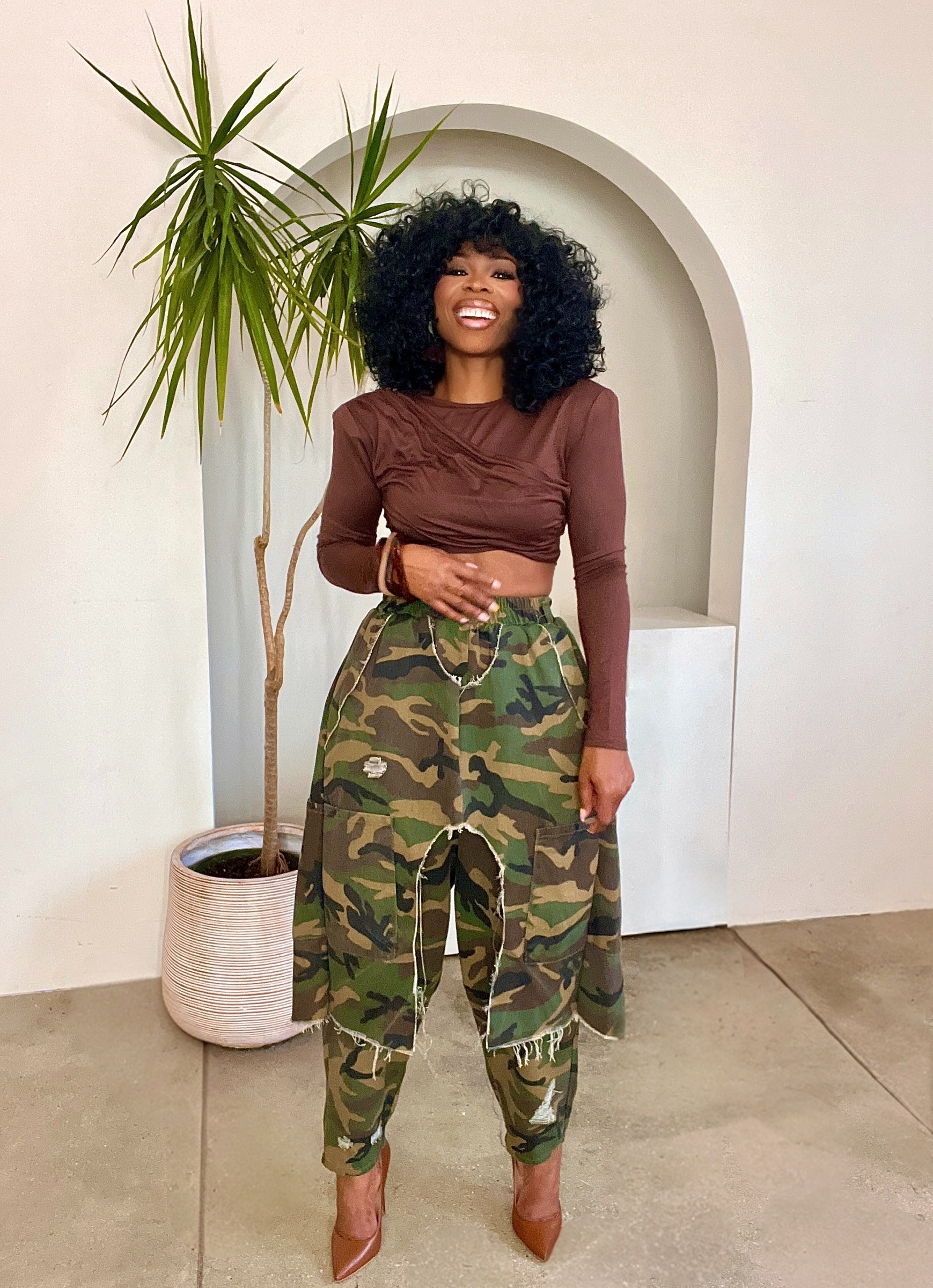 Ami Irregular Harem Pants