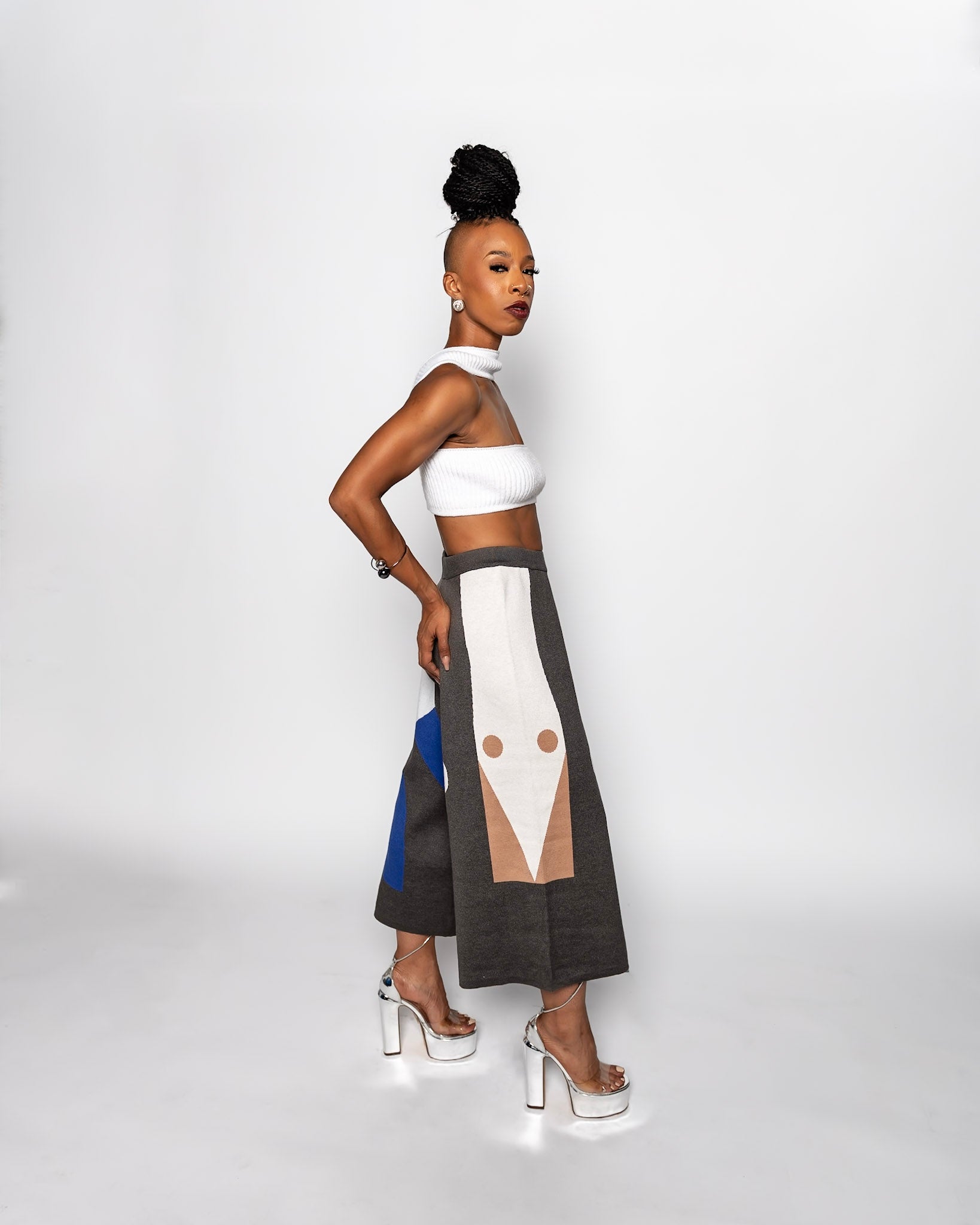 Obei Knit Culotte Pants - One Size