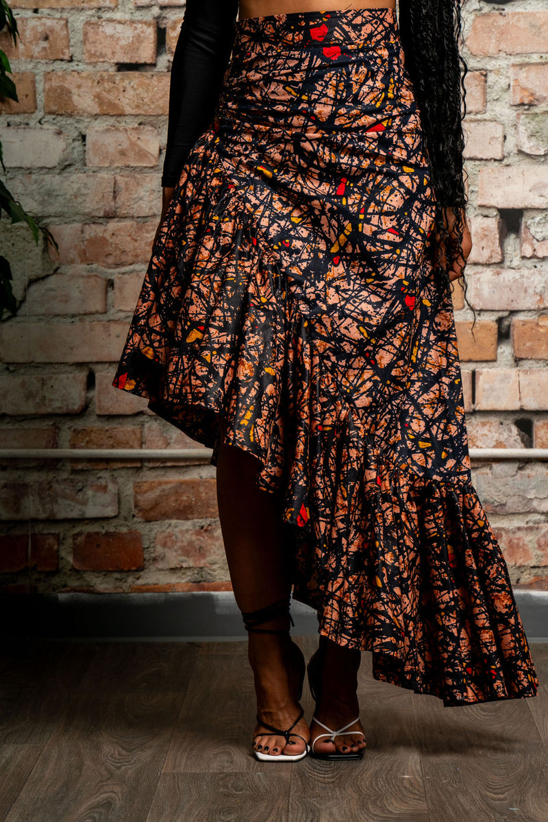 African Print Skirt Outfit Ideas