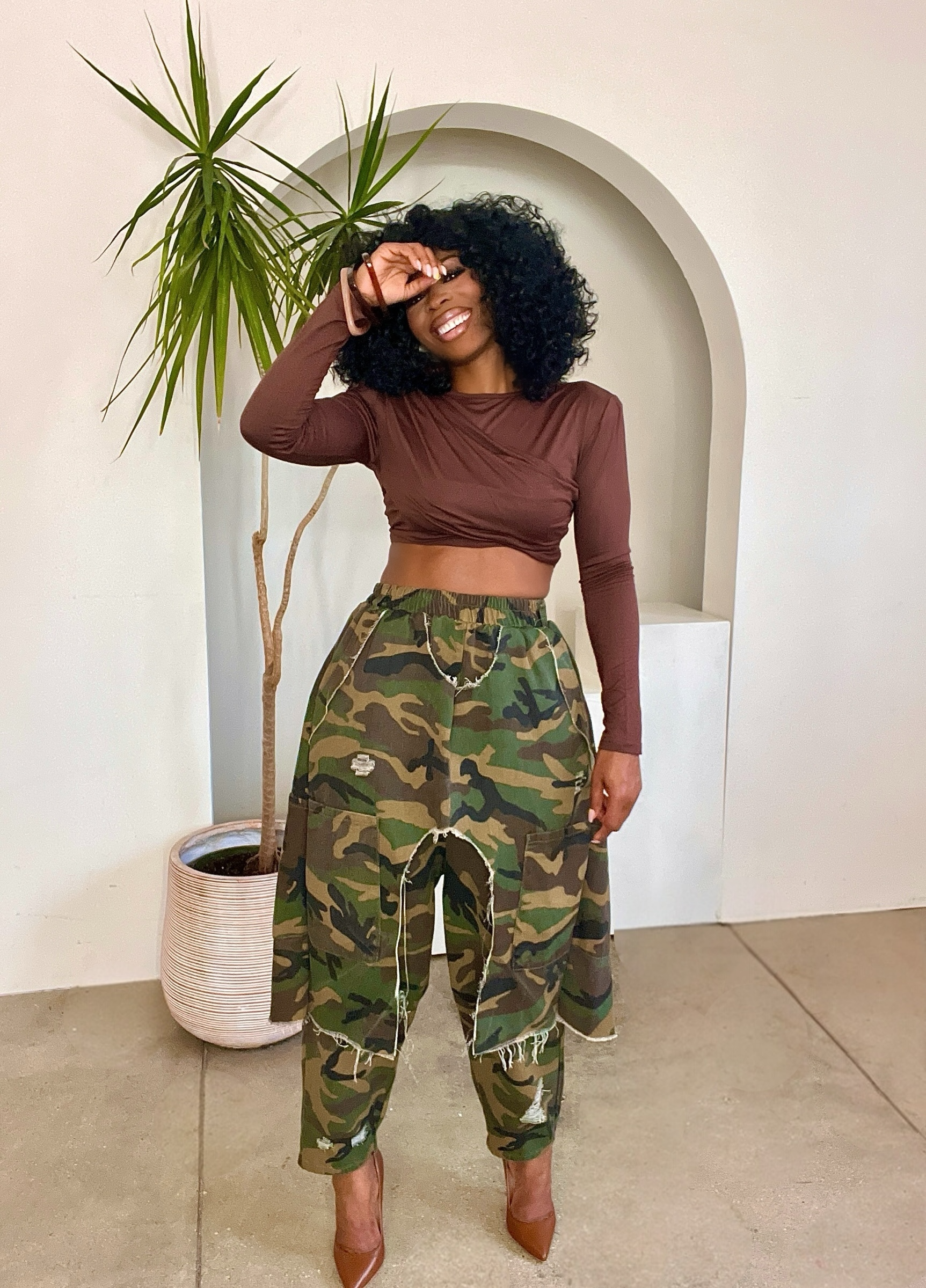 Ami Irregular Harem Pants